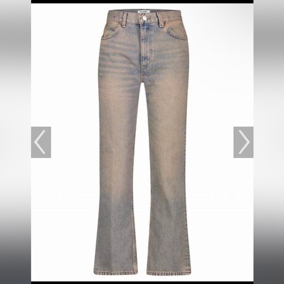Re/Done 70s Loose Flare Tinted Blush Jeans - Picture 1 of 7
